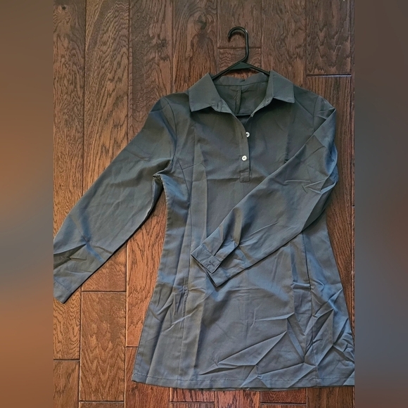 Shein Shirt Dress Grey Large - Picture 5 of 7